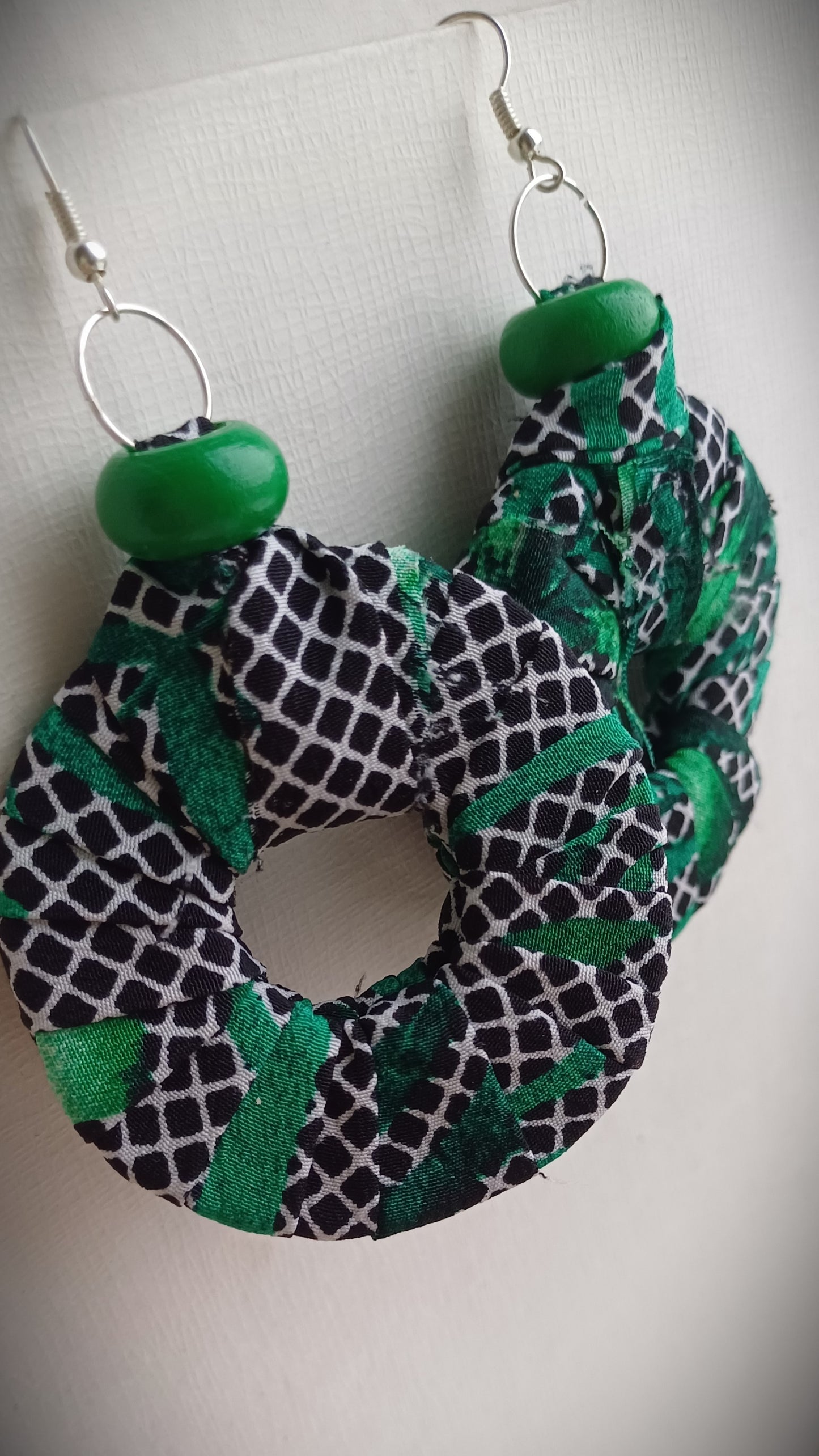 Green Madness ReviveWeave Hoops - Ecofriendly Earrings Upcycled Jewelry