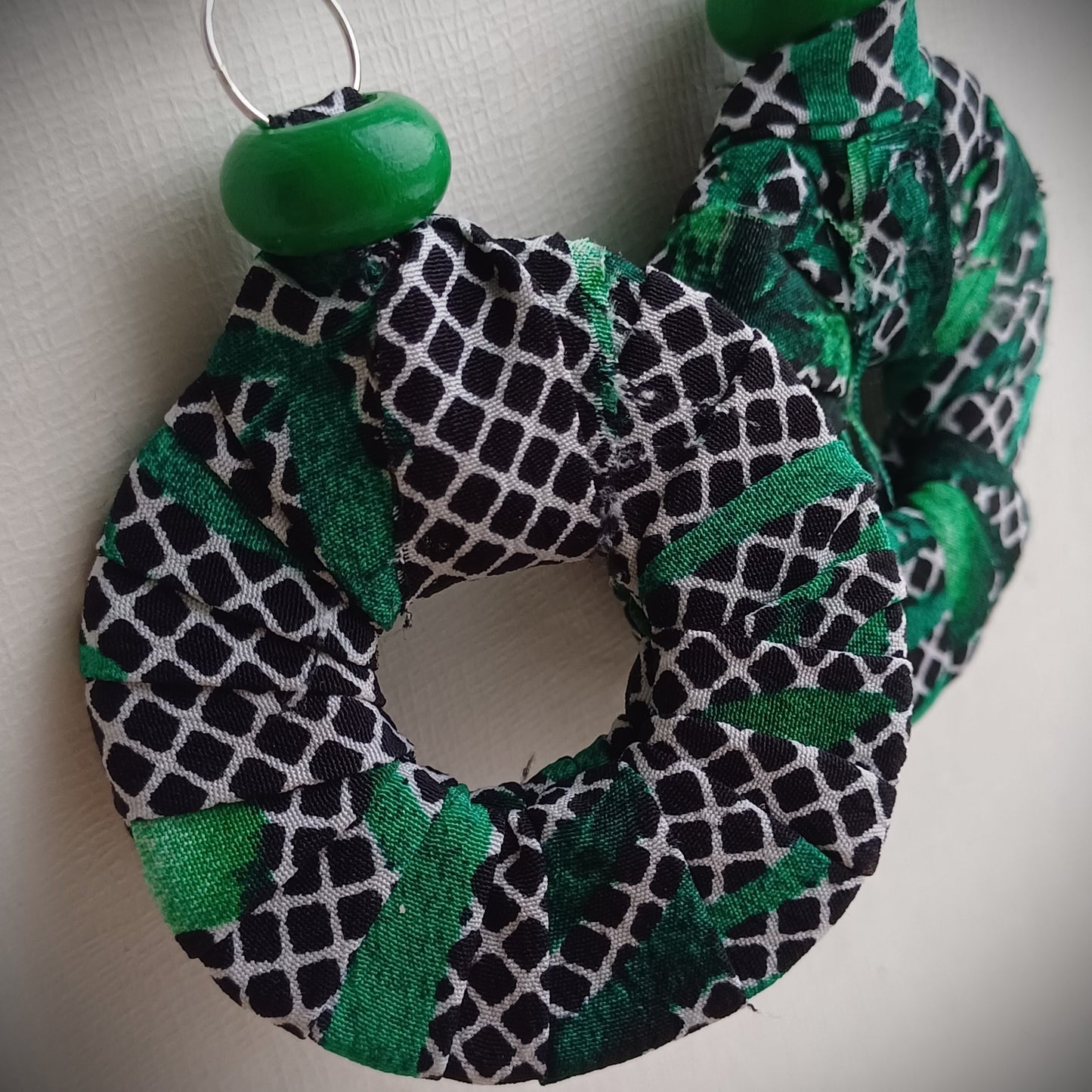 Green Madness ReviveWeave Hoops - Ecofriendly Earrings Upcycled Jewelry