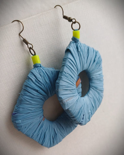 Skyline PungaGlow PentaHoops - Ecofriendly Earrings Upcycled Jewelry