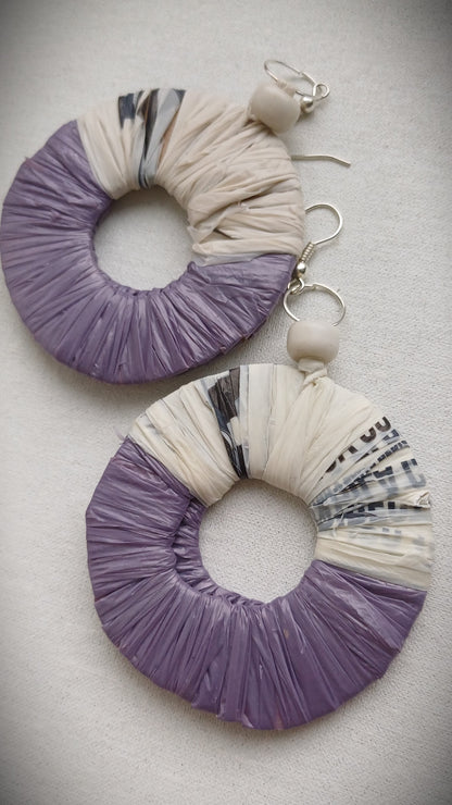 PungaGlow Duo Hoops - Eco Friendly Earrings Upcycled Jewelry