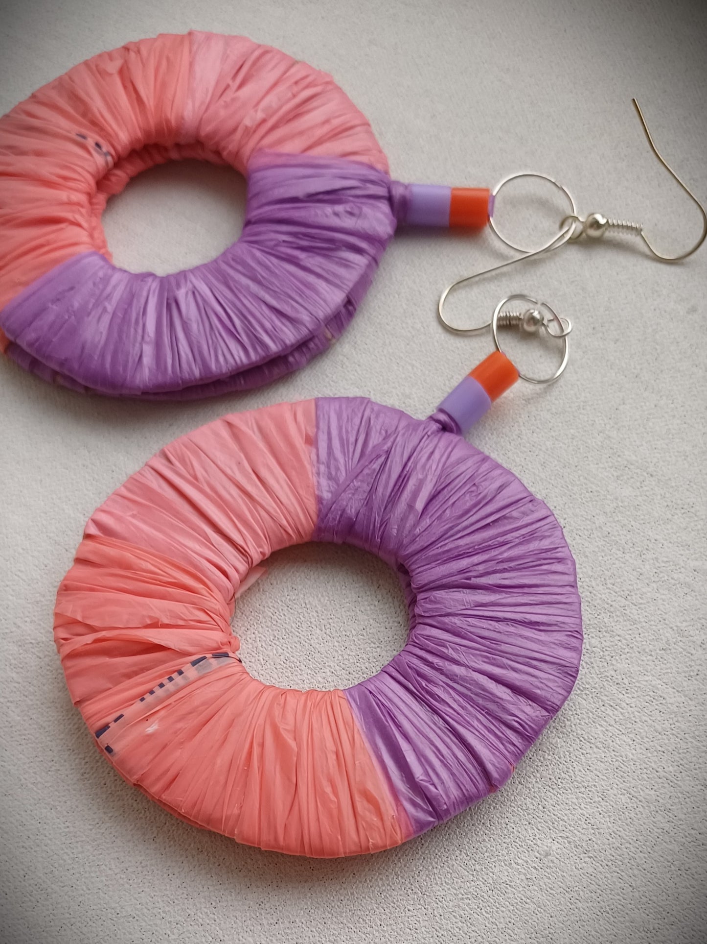 PungaGlow Trio Hoops - Eco Earrings Upcycled Jewelry