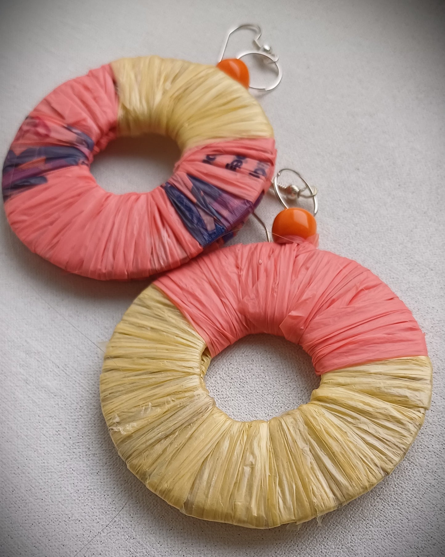 PungaGlow Sunrise Hoops - Eco Earrings Upcycled Jewelry