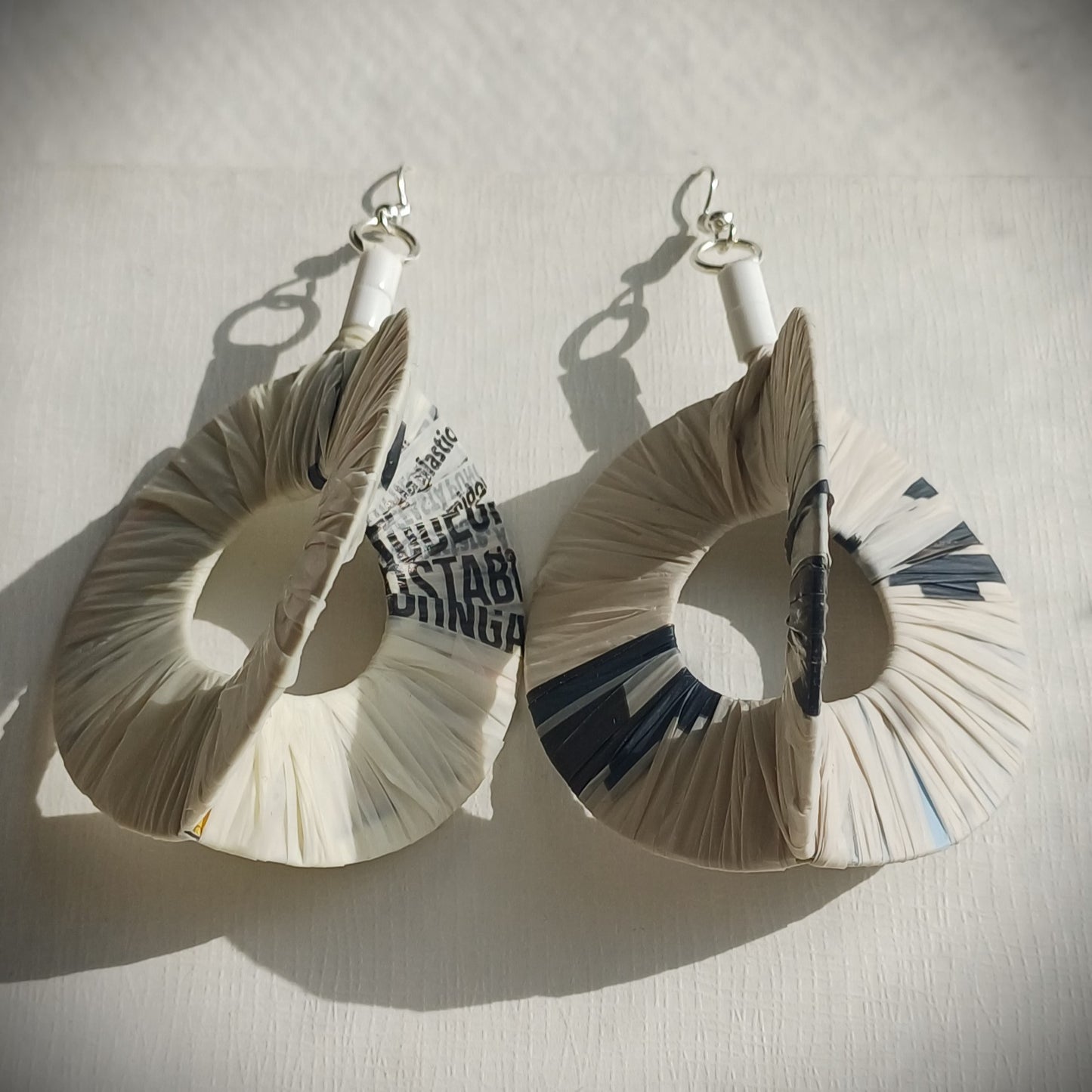 3D Mega Hoops PungaGlow Eco Earrings Upcycled Jewelry