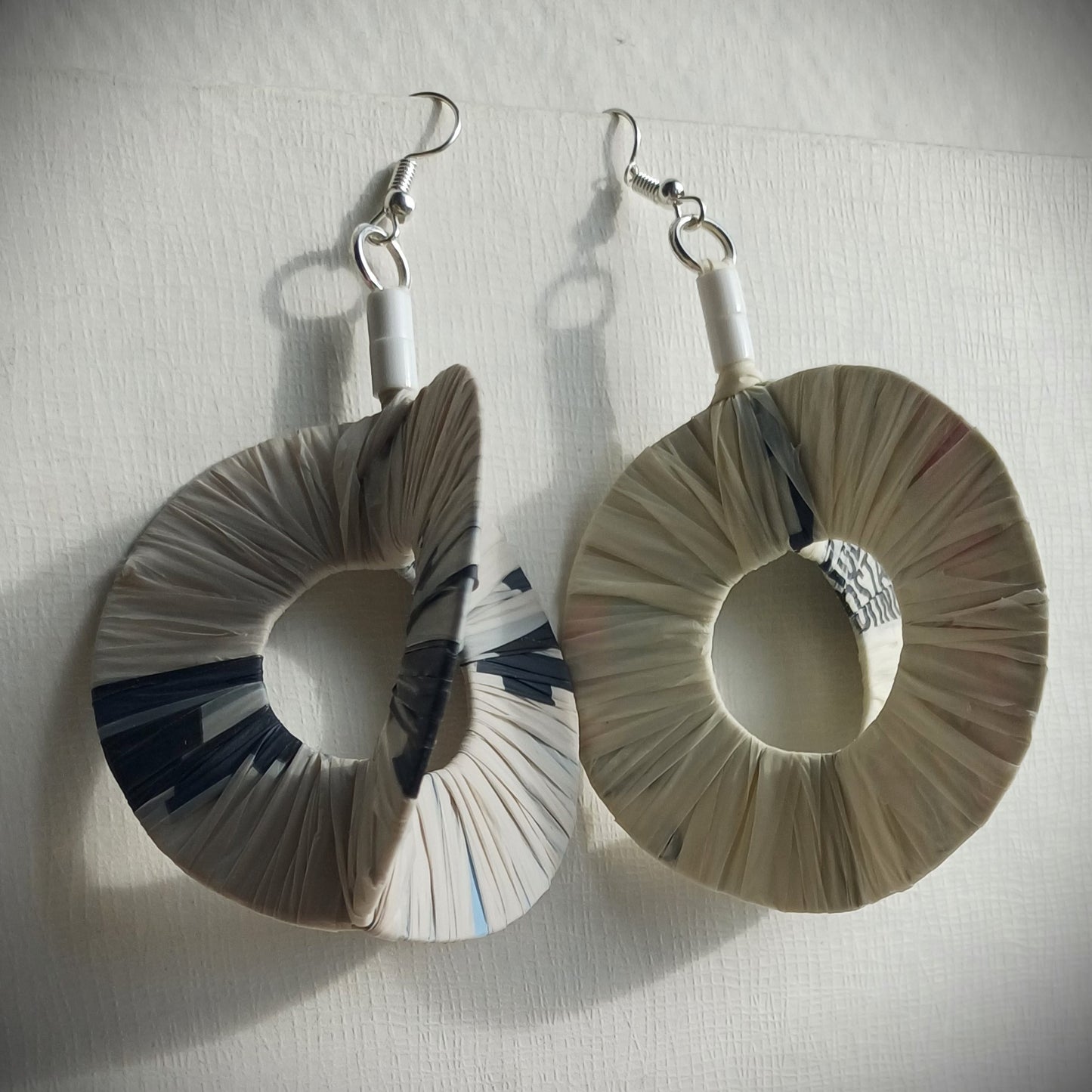 3D Mega Hoops PungaGlow Eco Earrings Upcycled Jewelry