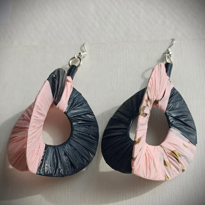 3D Pinky Earrings PungaGlow Eco Upcycled Jewelry