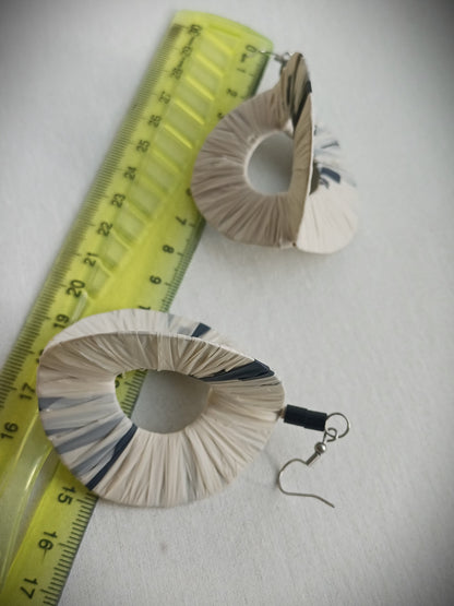 3D Mega Hoops PungaGlow Eco Earrings Upcycled Jewelry