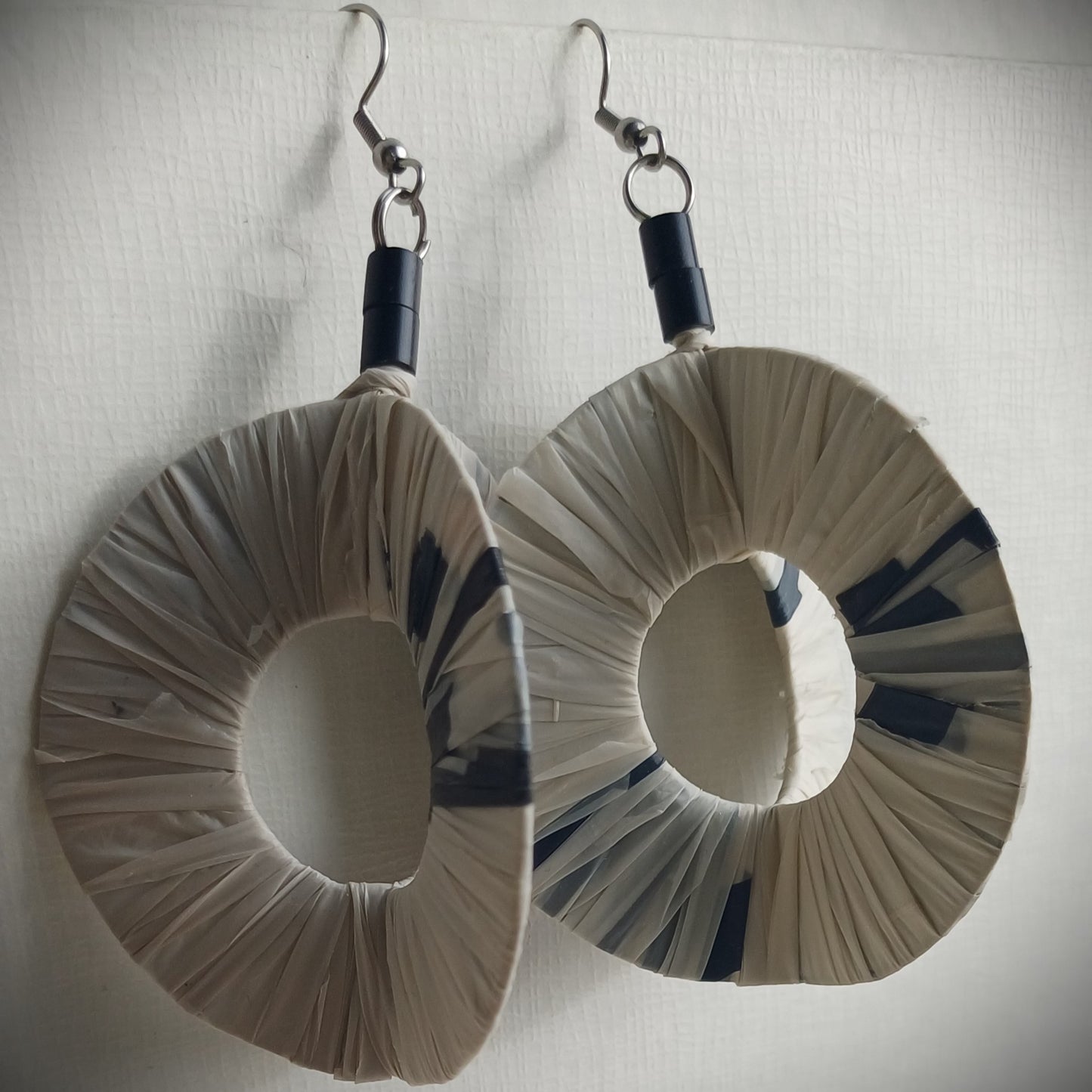 3D Mega Hoops PungaGlow Eco Earrings Upcycled Jewelry