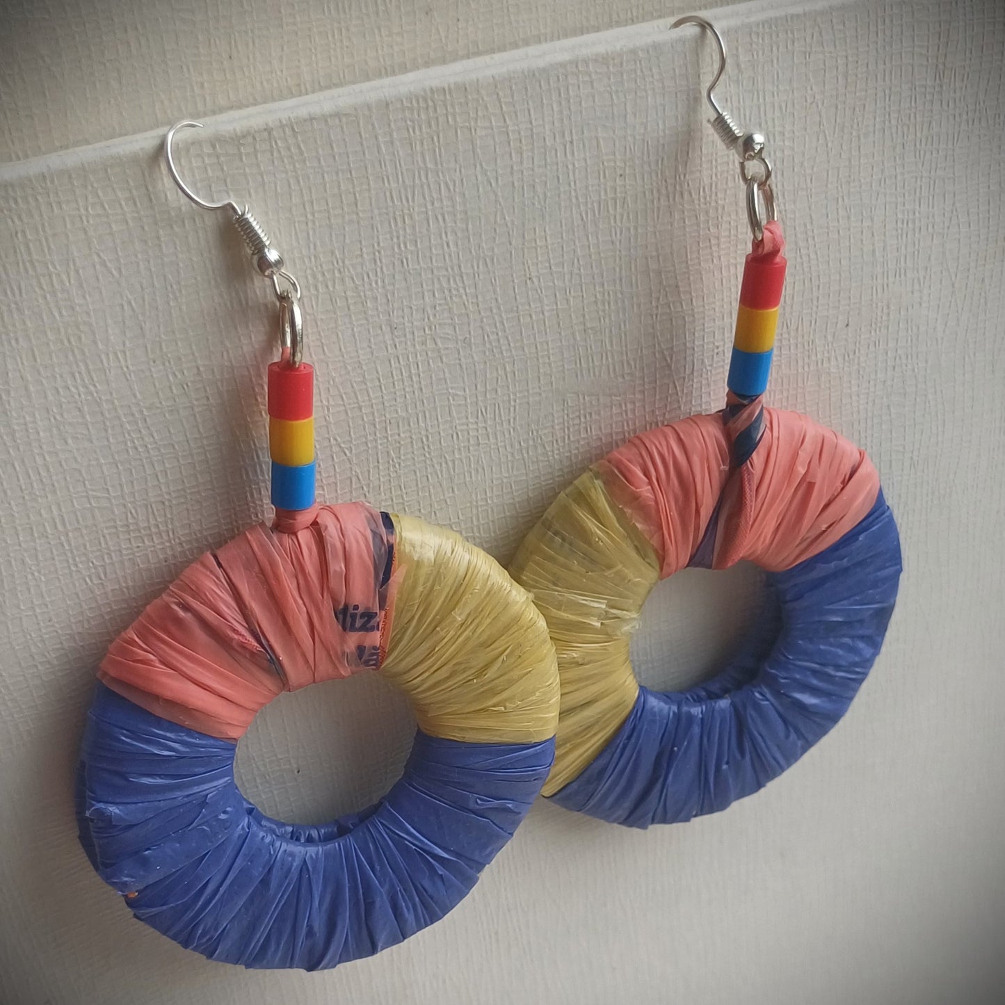 Primary Colors Earrings - PungaGlow Upcycled Jewelry