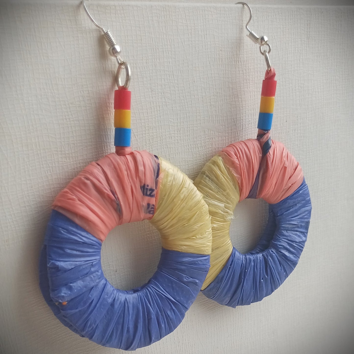 Primary Colors Earrings - PungaGlow Upcycled Jewelry