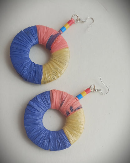 Primary Colors Earrings - PungaGlow Upcycled Jewelry