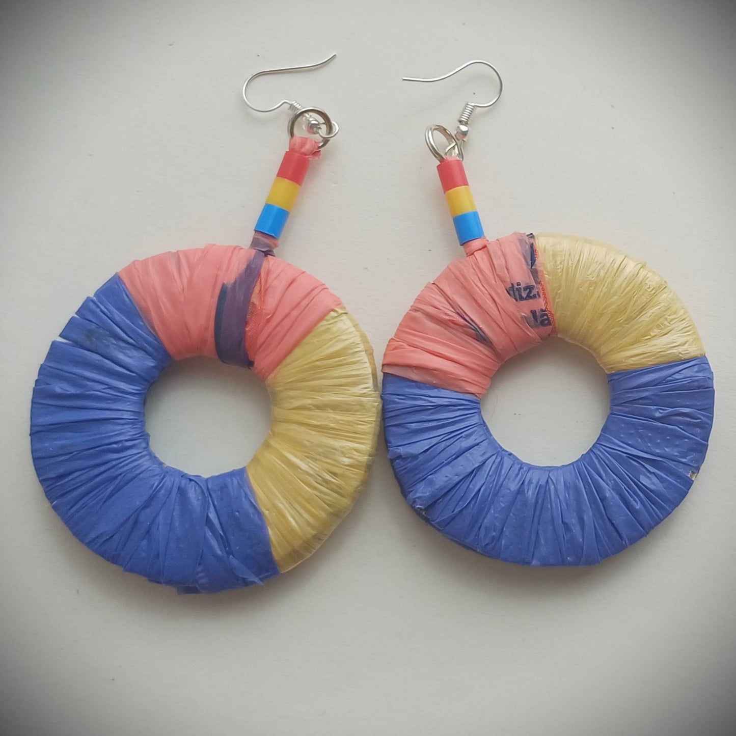 Primary Colors Earrings - PungaGlow Upcycled Jewelry