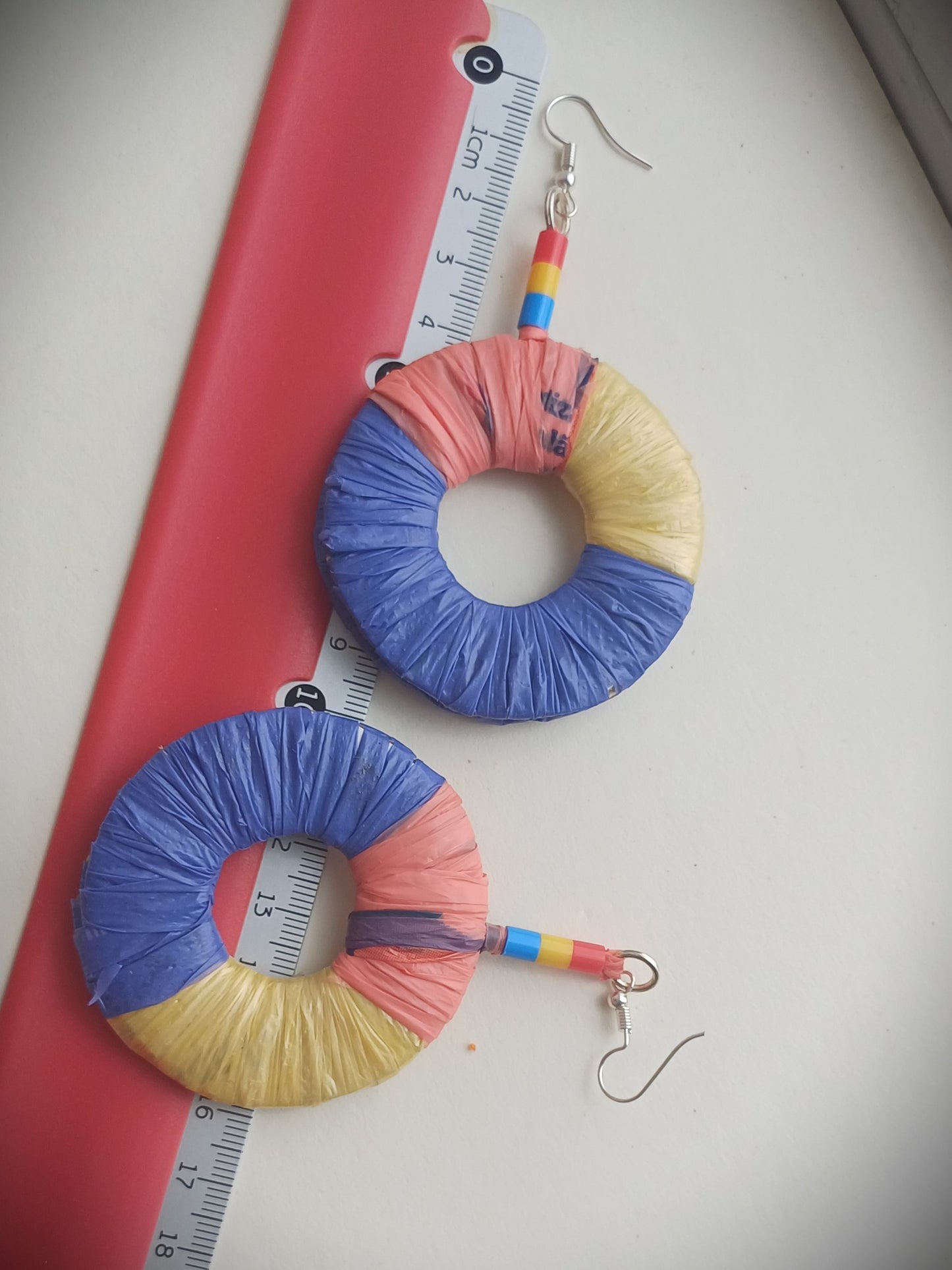 Primary Colors Earrings - PungaGlow Upcycled Jewelry